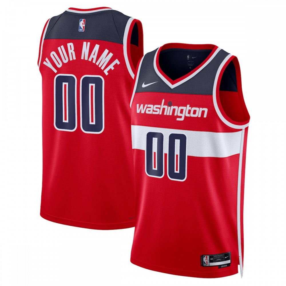 Washington Wizards Unisex 2022/23 Swingman Custom Jersey Red - Icon Edition-Pro Kit Vault | Brand New 26/27 Sports Jerseys